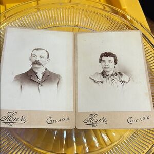 Vintage Howe Chicago Portrait Cards